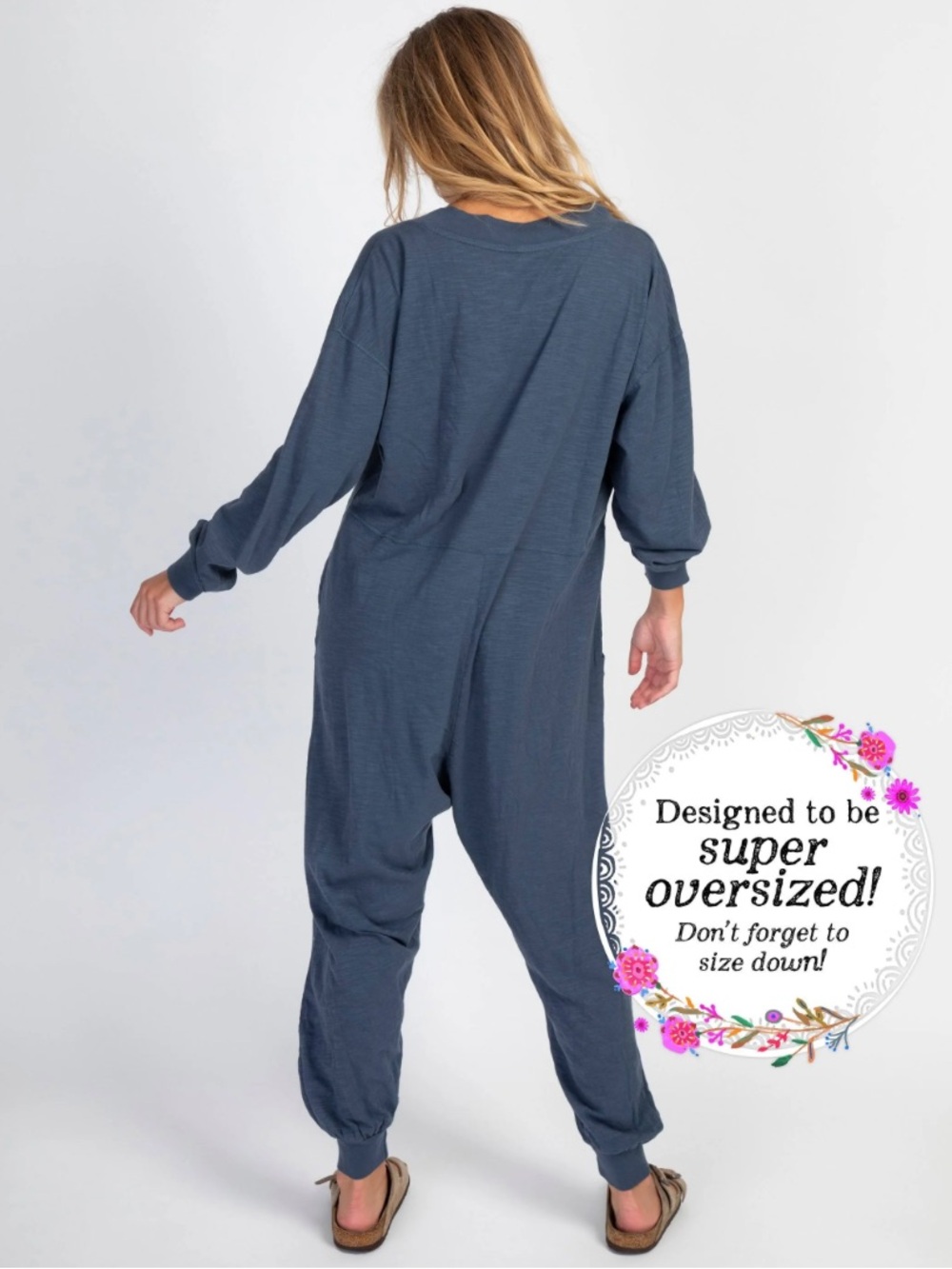 Natural Life Johnny Oversized 100% Cotton Jumpsuit - Picture 2 of 4